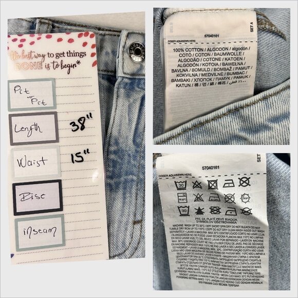 Mango MNG Womens Light Wash Denim Maxi Skirt S-Front Slit High Waist Jean Skirt - Picture 10 of 10